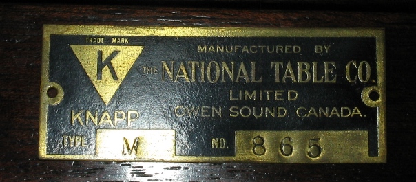 Another Knapp Metal Label View